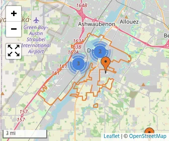 Area schools map